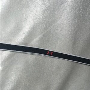 Under Armour Black Headband with Red Logo
